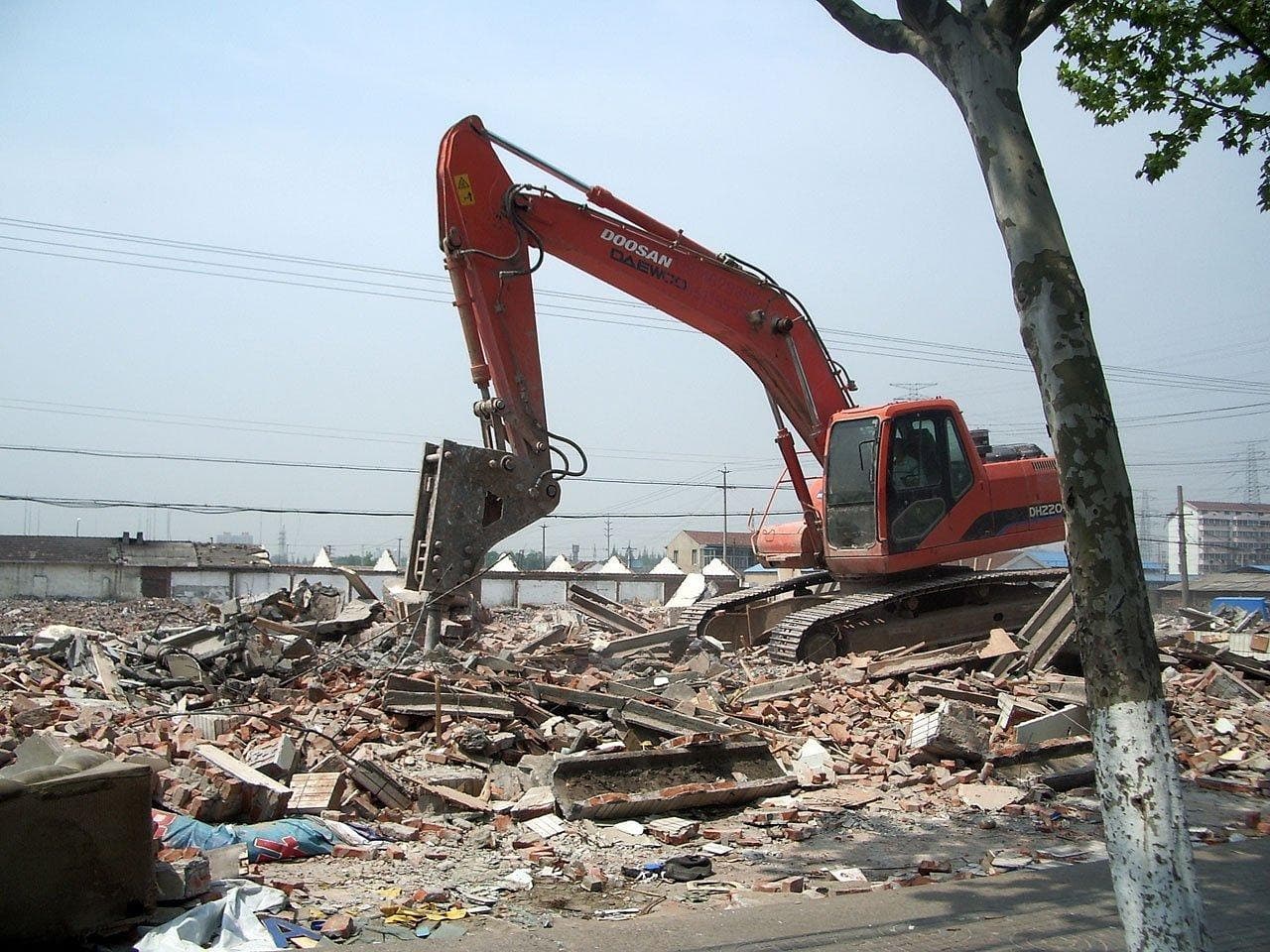 Bagger im Einsatz
